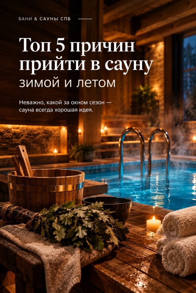 А зачем идти в сауну летом?